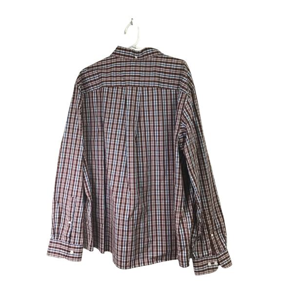 Duluth Trading Co. Red Plaid Long-sleeve Button Down Men's 2XL - Picture 2 of 6